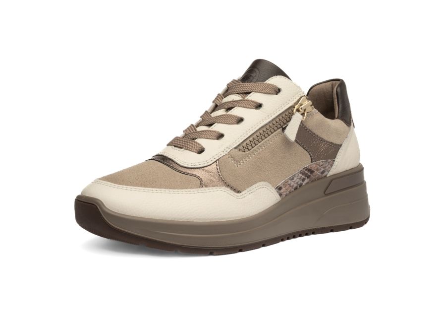 BASKET CUIR CREAM,CASHMERE,CACAO ARA