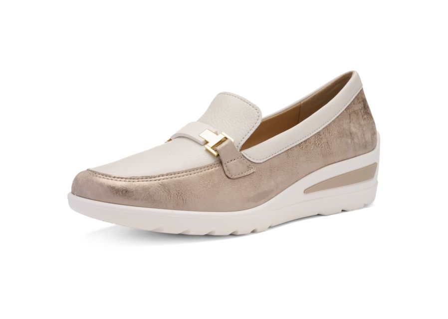 TROTTEUR ARA NUVOLAKID GAUCHOCALF SHELL CREAM