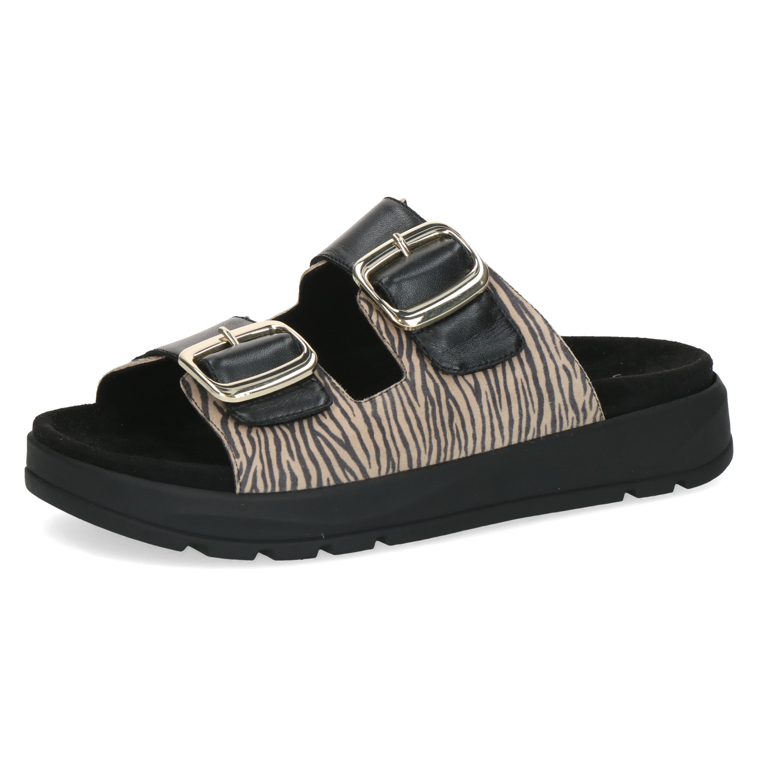 MULE CAPRICE BEIGE ZEBRA