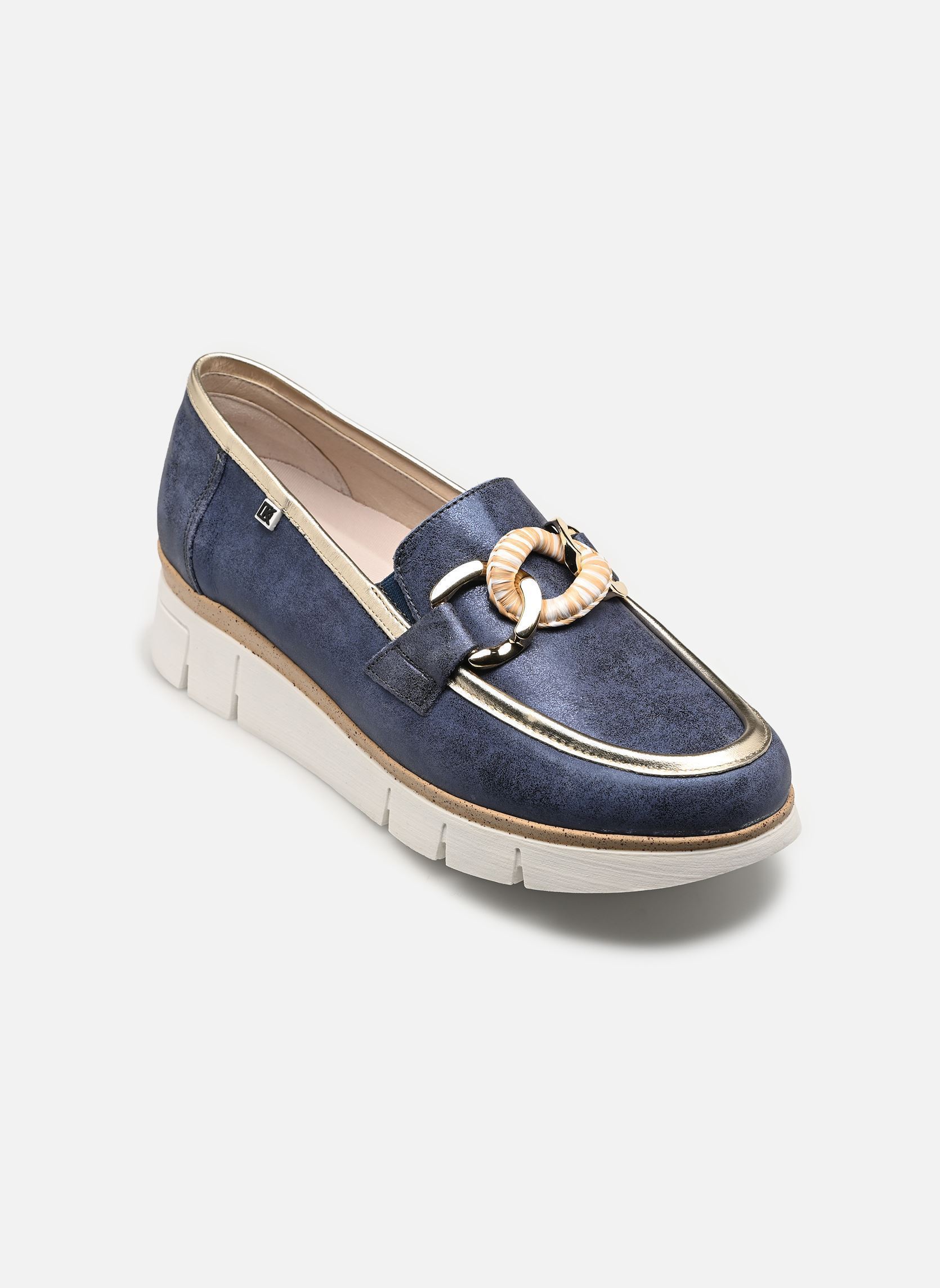 MOCASSIN DORKING BUFALINO+LAMINADO JEANS+PLATINO