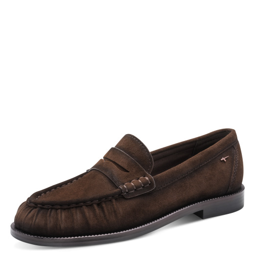 SLIPPER CUIR MOCCA TAMARIS